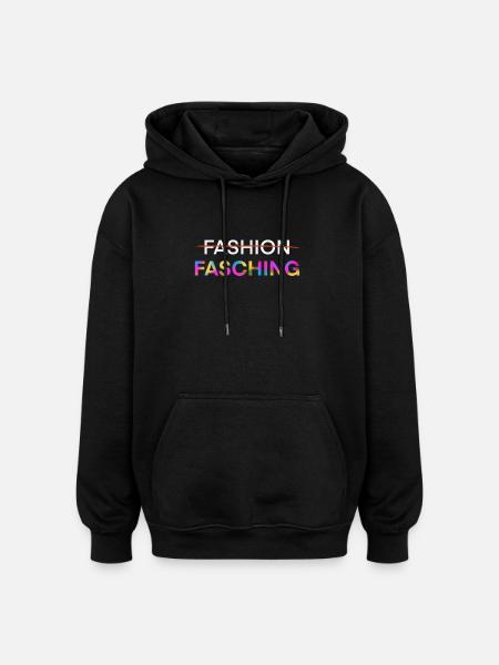 Fasching - Karneval - Oversized Unisex Hoodie - Schwarz