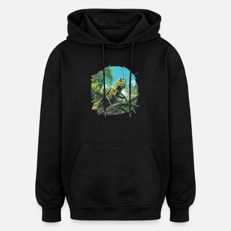 Grilling Grilling - Oversized Unisex Hoodie - black