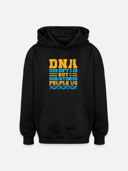 Forensic Science Major DNA Doesn ́t Lie Forensics - Oversized Unisex Hoodie - black
