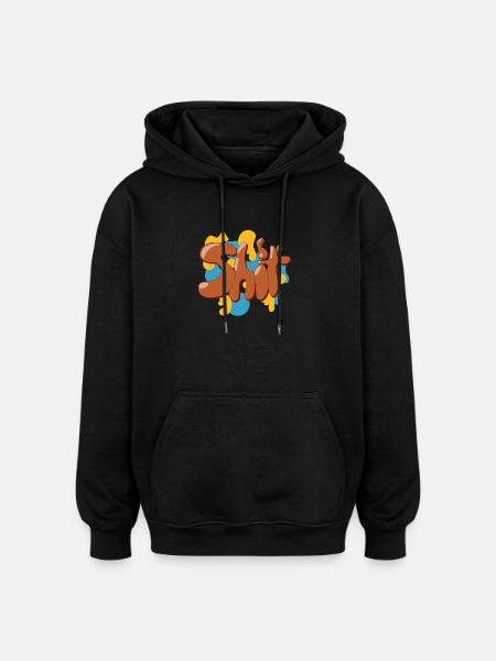 Shit - Oversized Unisex Hoodie - Schwarz