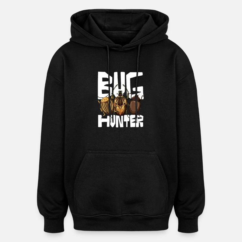 Bug Hunter Insect Lover Design - Oversized Unisex Hoodie - black