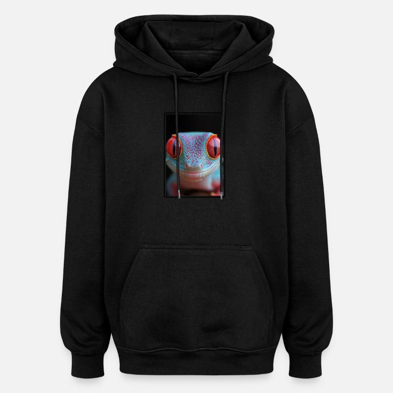 Geckos Gecko - Oversized Unisex Hoodie - black