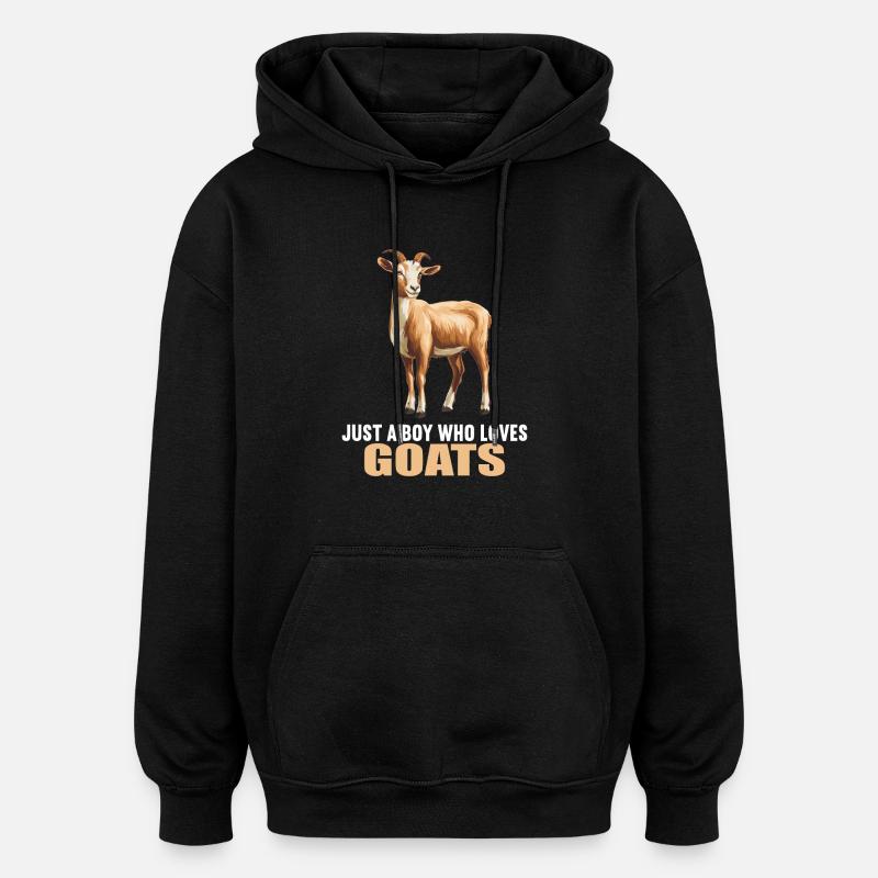 Ziegen Ziege - Oversized Unisex Hoodie - Schwarz