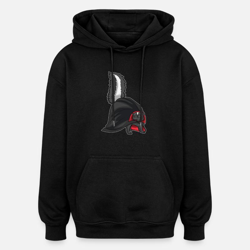 Skunk Halloween Vampire - Oversized Unisex Hoodie - black