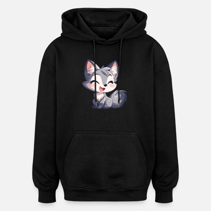 Graufüchse Graufuchs - Oversized Unisex Hoodie - Schwarz