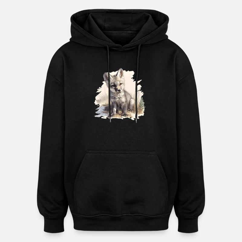 Graufüchse Graufuchs - Oversized Unisex Hoodie - Schwarz