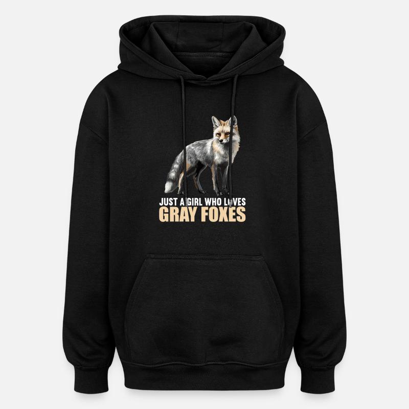 Graufüchse Graufuchs - Oversized Unisex Hoodie - Schwarz