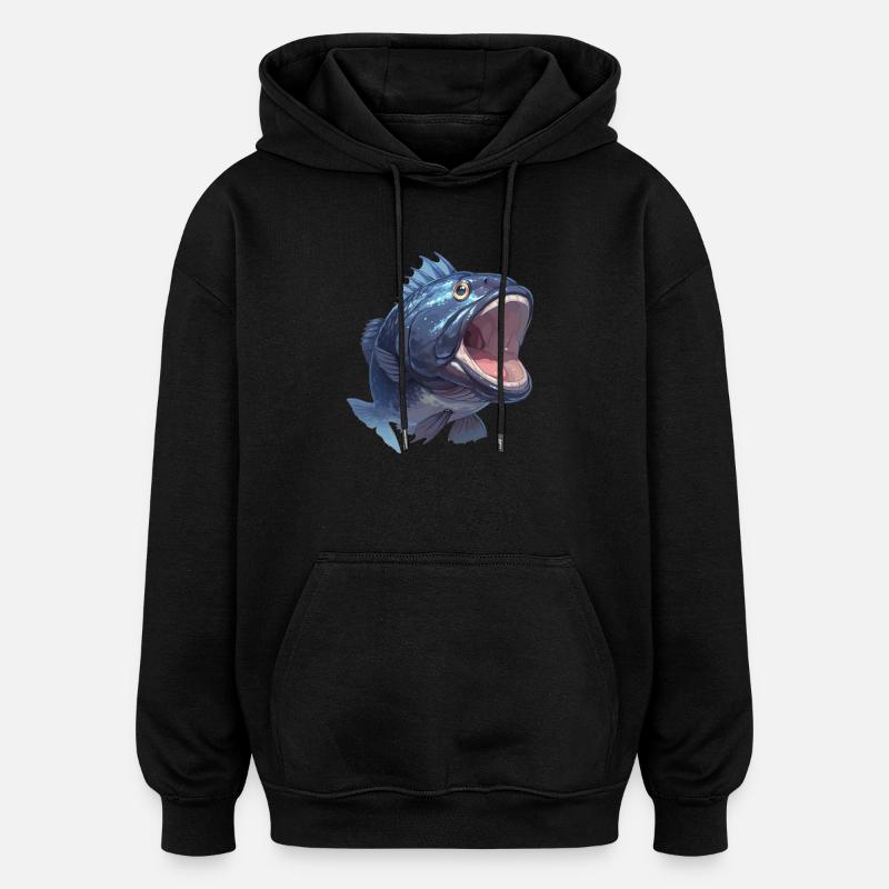 groupers grouper - Oversized Unisex Hoodie - black