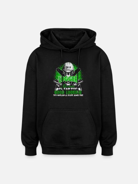 Logger Proud Logger - Oversized Unisex Hoodie - black