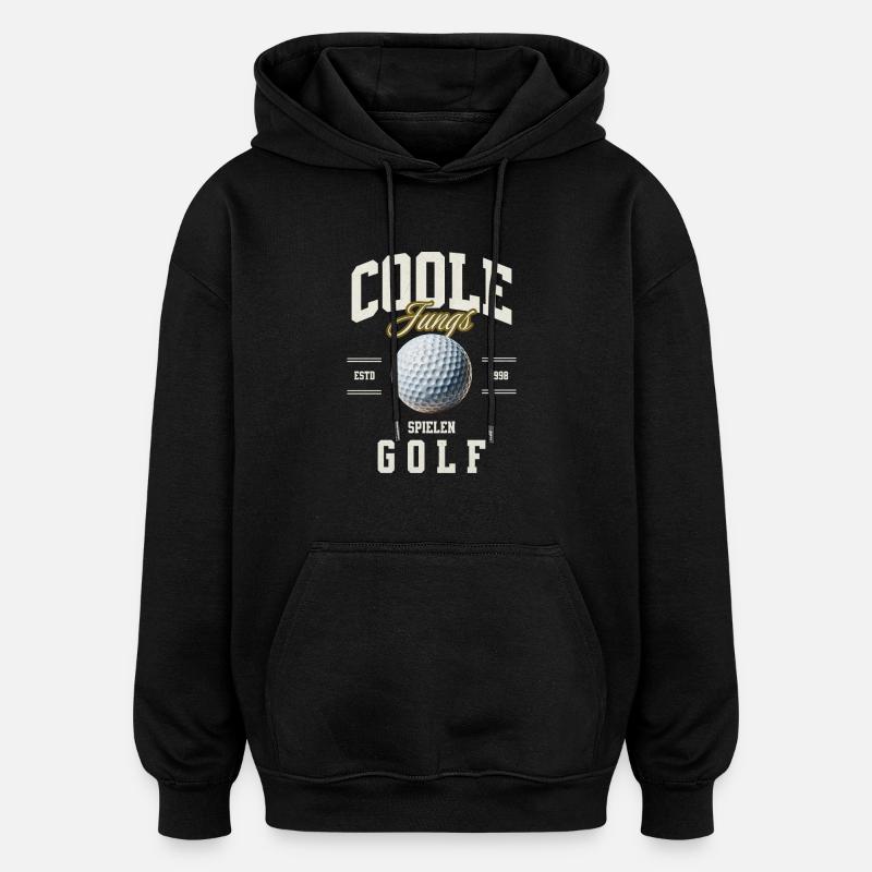 Golf - Oversized Unisex Hoodie - Schwarz
