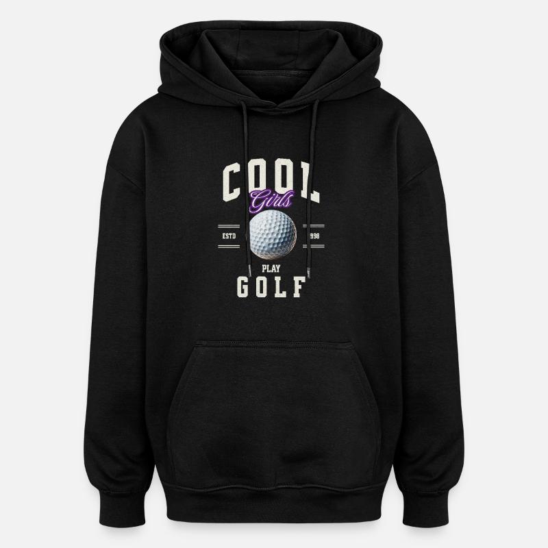 Golf golfeur - Sweat à capuche oversize unisexe - noir