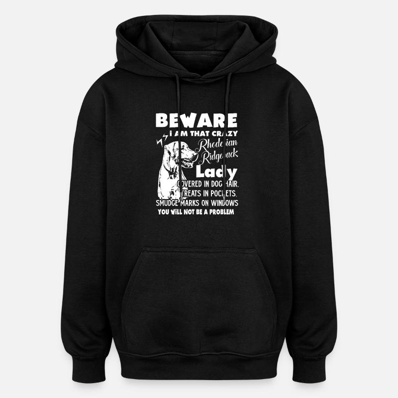 Rhodesian Ridgeback Lady - Oversized Unisex Hoodie - black