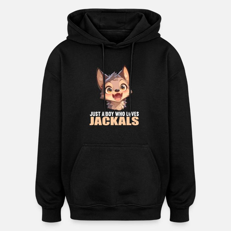 Jackals Jackal - Oversized Unisex Hoodie - black