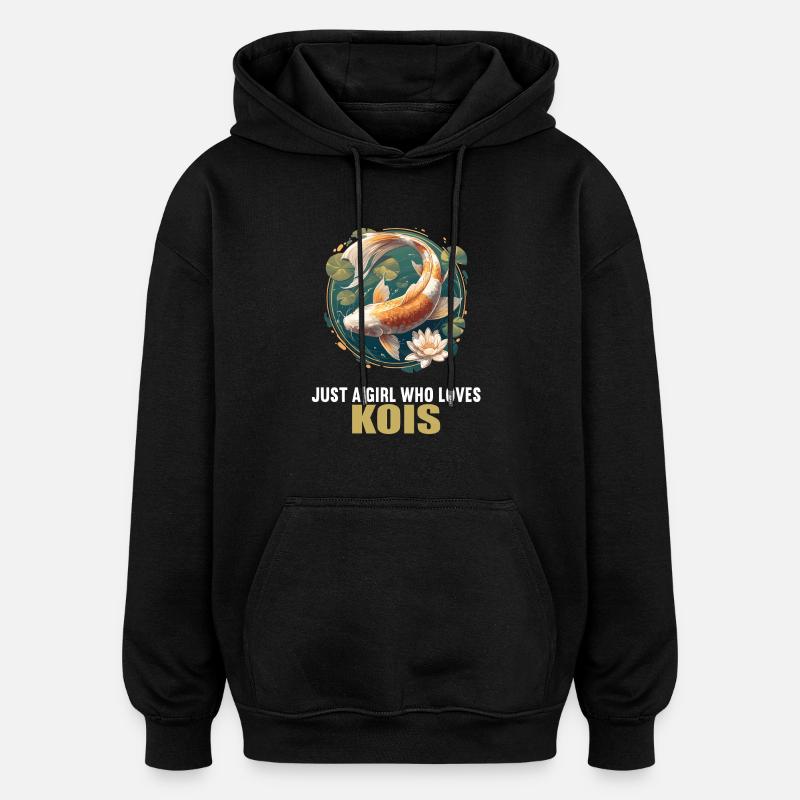 Kois Koi Karpfen - Oversized Unisex Hoodie - Schwarz