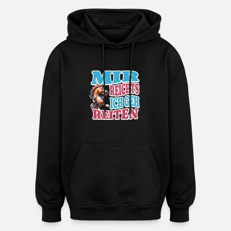 J’en ai assez de rouler - Sweat à capuche oversize unisexe - noir