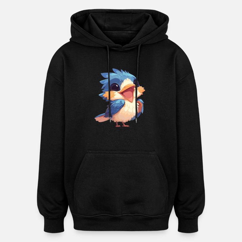 Eisvögel Eisvogel - Oversized Unisex Hoodie - Schwarz