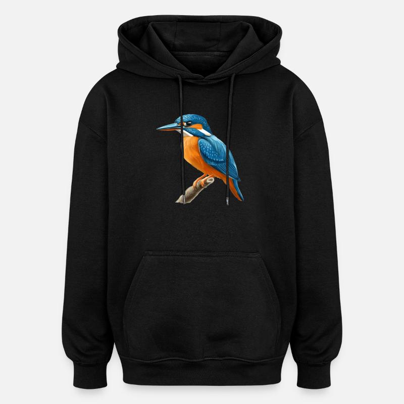 Eisvögel Eisvogel - Oversized Unisex Hoodie - Schwarz