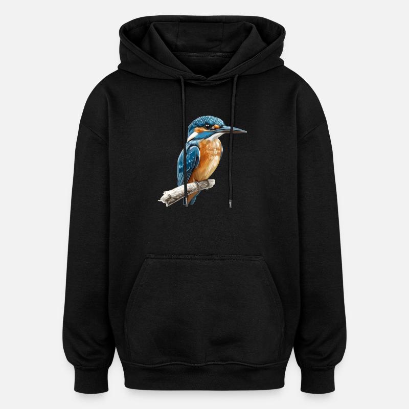Eisvögel Eisvogel - Oversized Unisex Hoodie - Schwarz