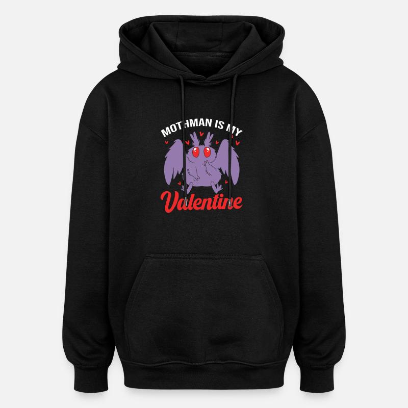 Mottenmann - Oversized Unisex Hoodie - Schwarz