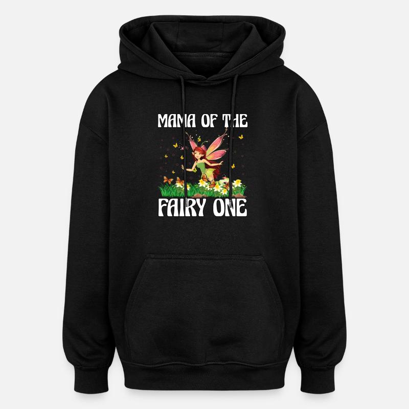 Mama der Fee Eins - Oversized Unisex Hoodie - Schwarz