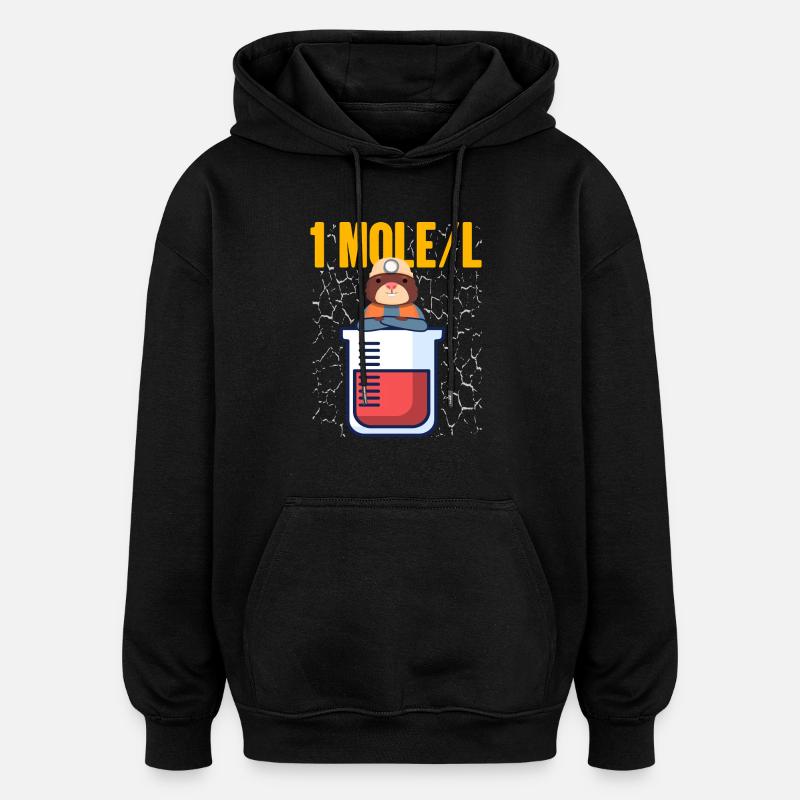 Mole - Oversized Unisex Hoodie - black