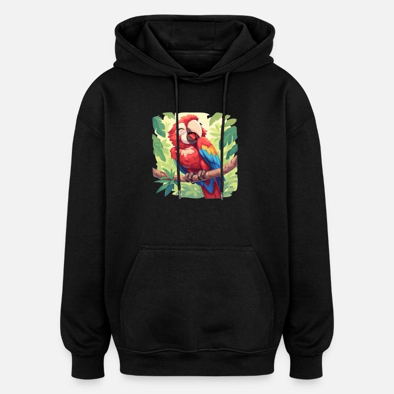 Macaw's Era - Oversized Unisex Hoodie - black