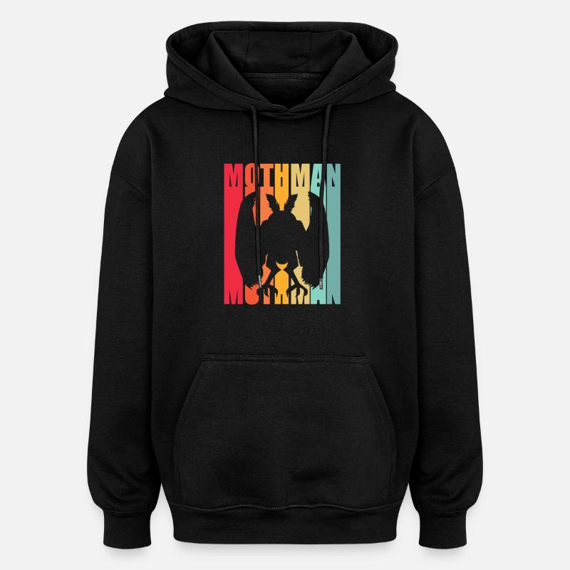 Papillon de nuit - Sweat à capuche oversize unisexe - noir