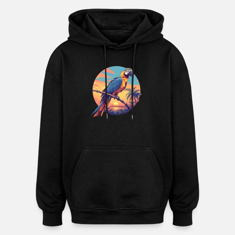L’ère de l’ara - Sweat à capuche oversize unisexe - noir
