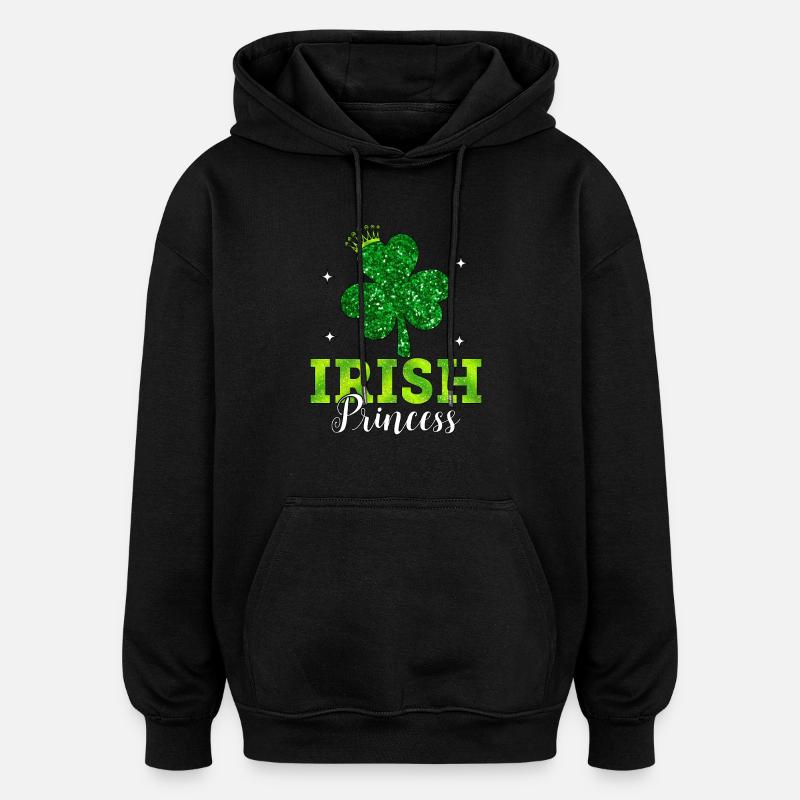 Princesse irlandaise - Sweat à capuche oversize unisexe - noir