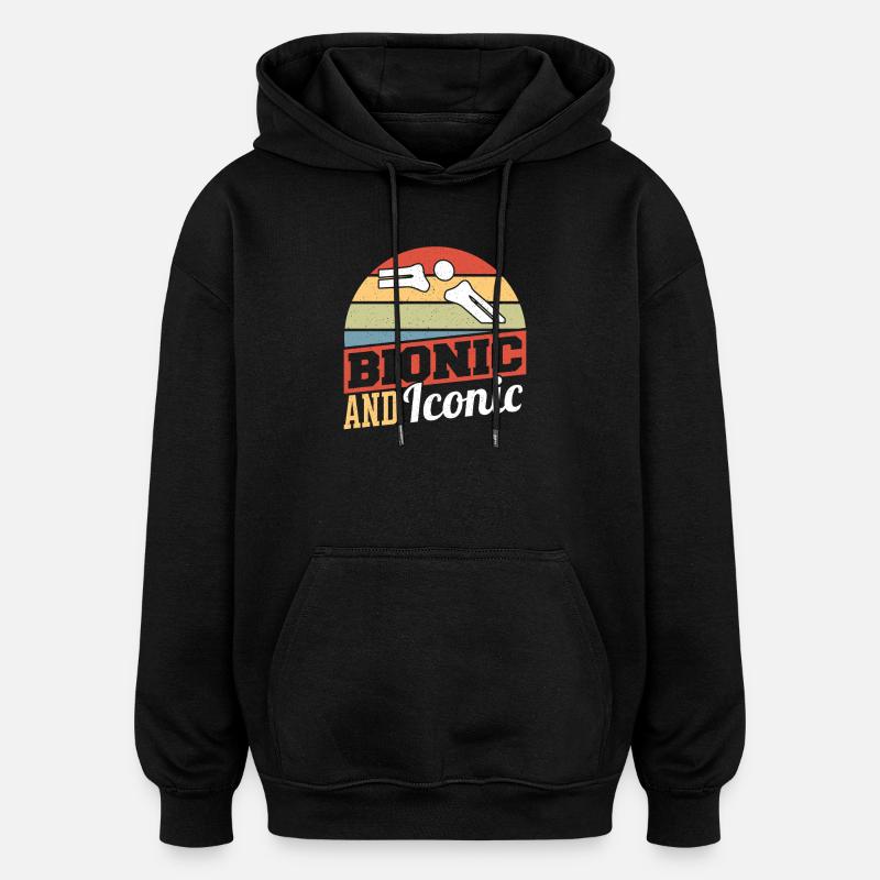 Bionisch und ikonisch - Oversized Unisex Hoodie - Schwarz