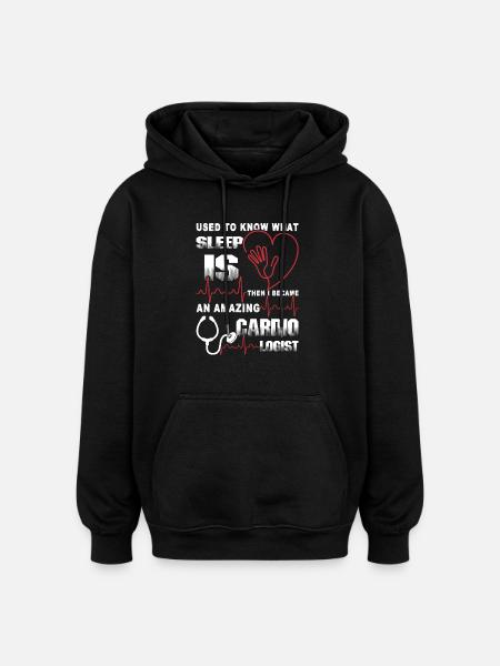 Cardiologist Amazing Cardiologist - Oversized Unisex Hoodie - black