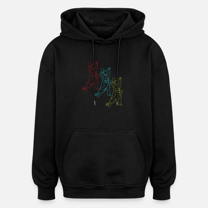 Valse Danse de couple - Sweat à capuche oversize unisexe - noir
