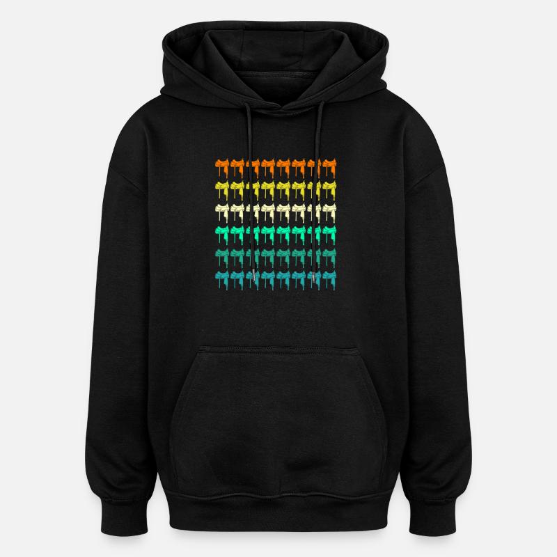 Reiten Pferde - Oversized Unisex Hoodie - Schwarz
