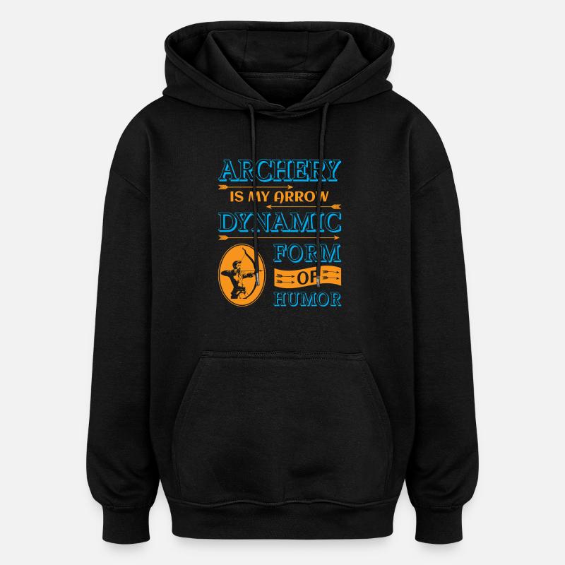 Bogenschießen Bogenschütze - Oversized Unisex Hoodie - Schwarz