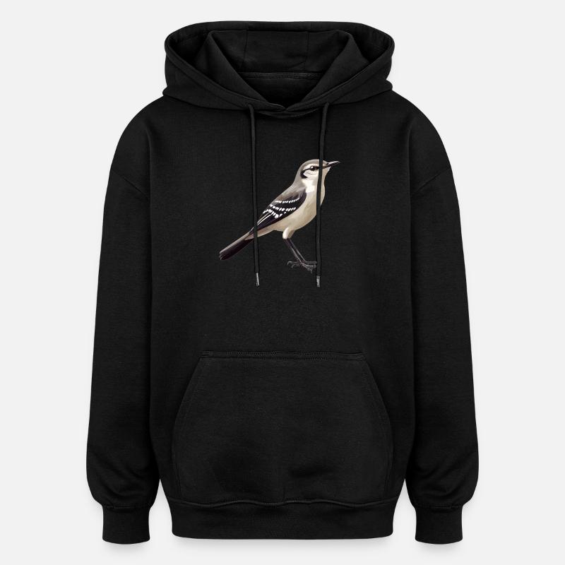 Oiseaux moqueurs Oiseaux moqueurs - Sweat à capuche oversize unisexe - noir