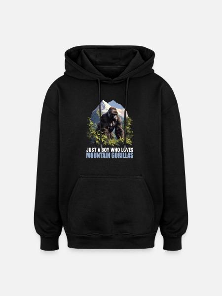 Berggorillas Berggorilla - Oversized Unisex Hoodie - Schwarz