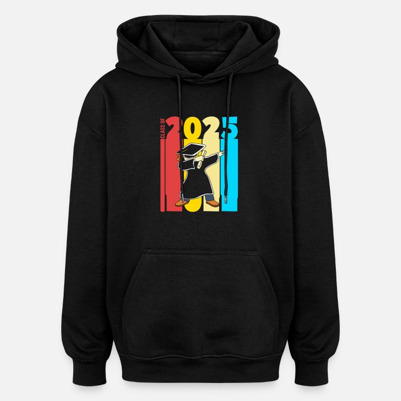 Classe de 2025 - Sweat à capuche oversize unisexe - noir