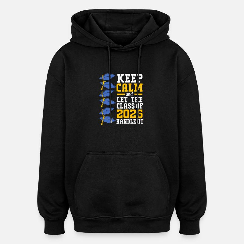Classe de 2025 - Sweat à capuche oversize unisexe - noir
