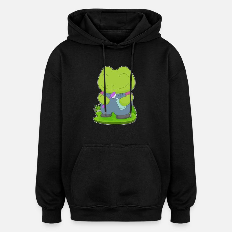 Brosse à dents Frog - Sweat à capuche oversize unisexe - noir