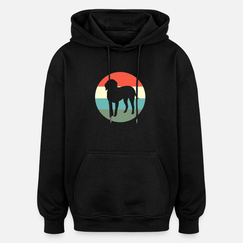 Redbone Coonhound - Sweat à capuche oversize unisexe - noir