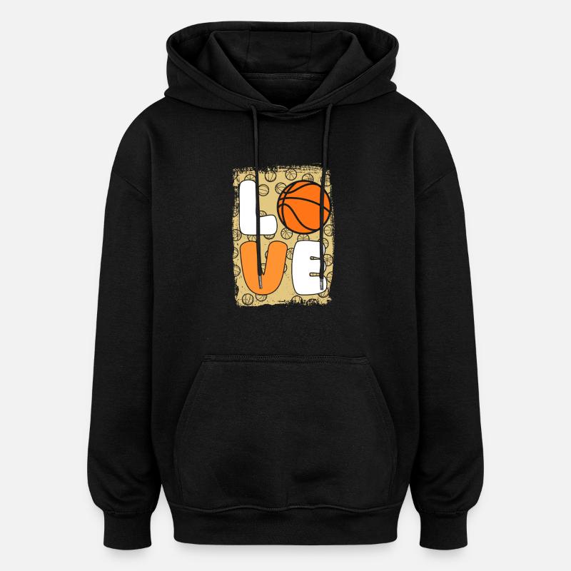 Basketteurs Basketball - Sweat à capuche oversize unisexe - noir