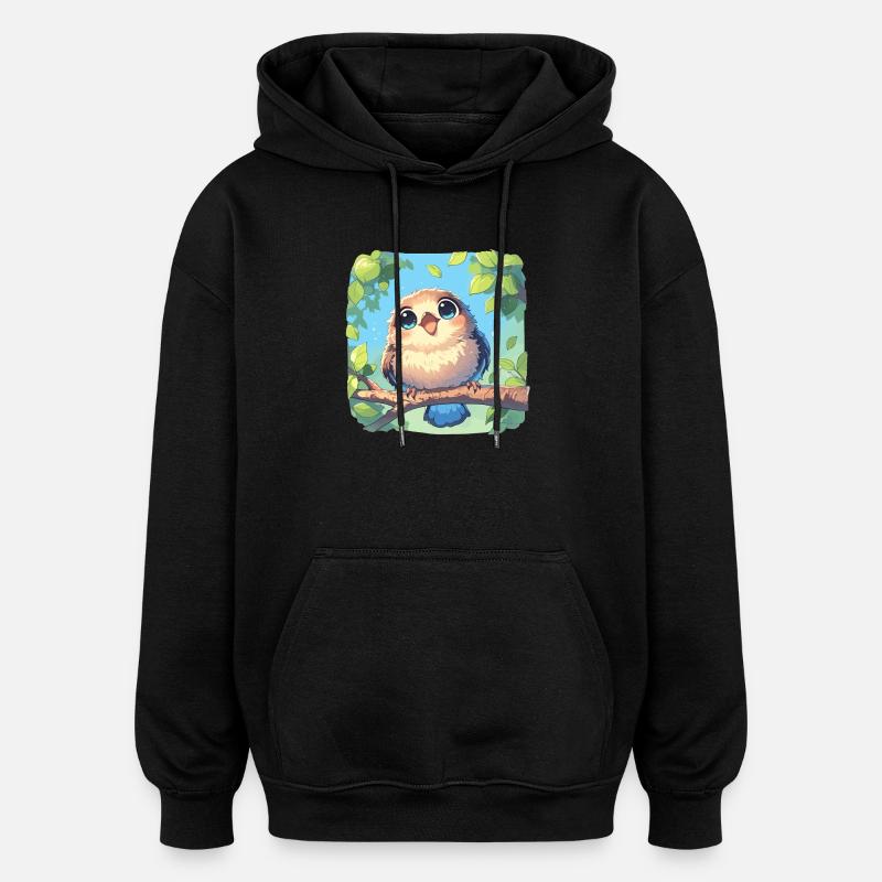 Rossignols Rossignol - Sweat à capuche oversize unisexe - noir