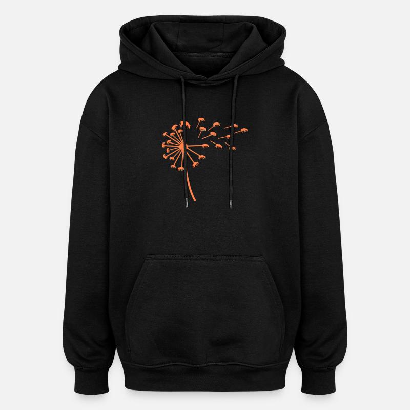 Âne - Sweat à capuche oversize unisexe - noir
