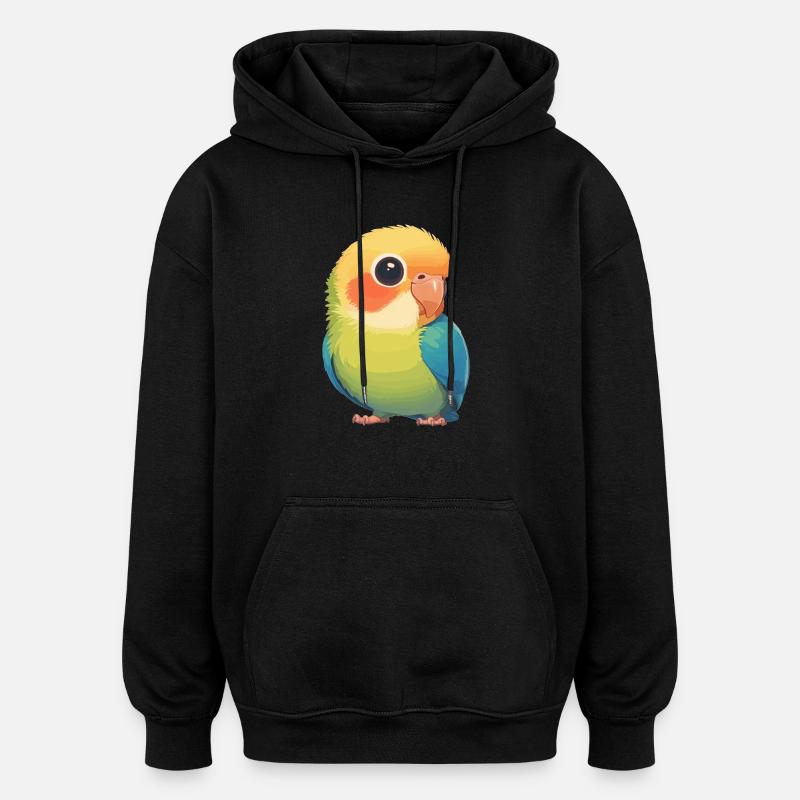 Parrot Parrot Parrot - Oversized Unisex Hoodie - black