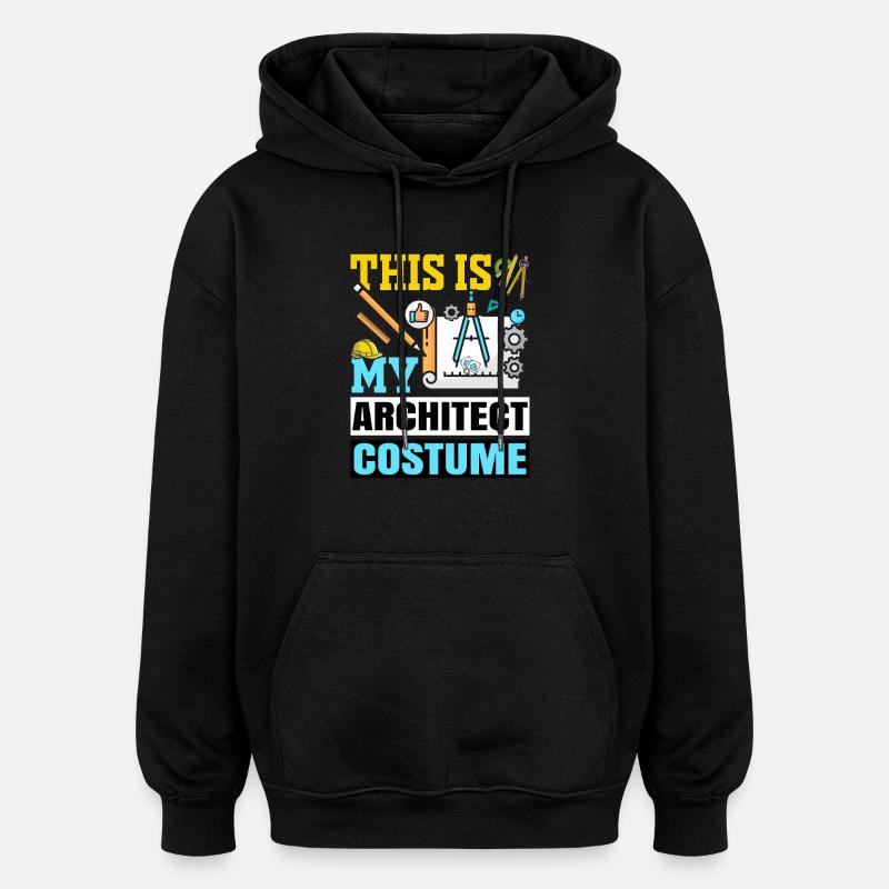 Architekt - Oversized Unisex Hoodie - Schwarz