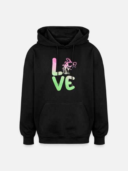 Chickens Rooster Guinea Fowl - Oversized Unisex Hoodie - black