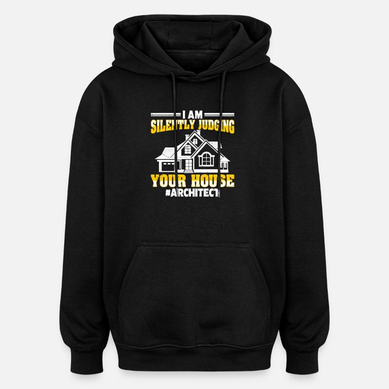 Architekt - Oversized Unisex Hoodie - Schwarz