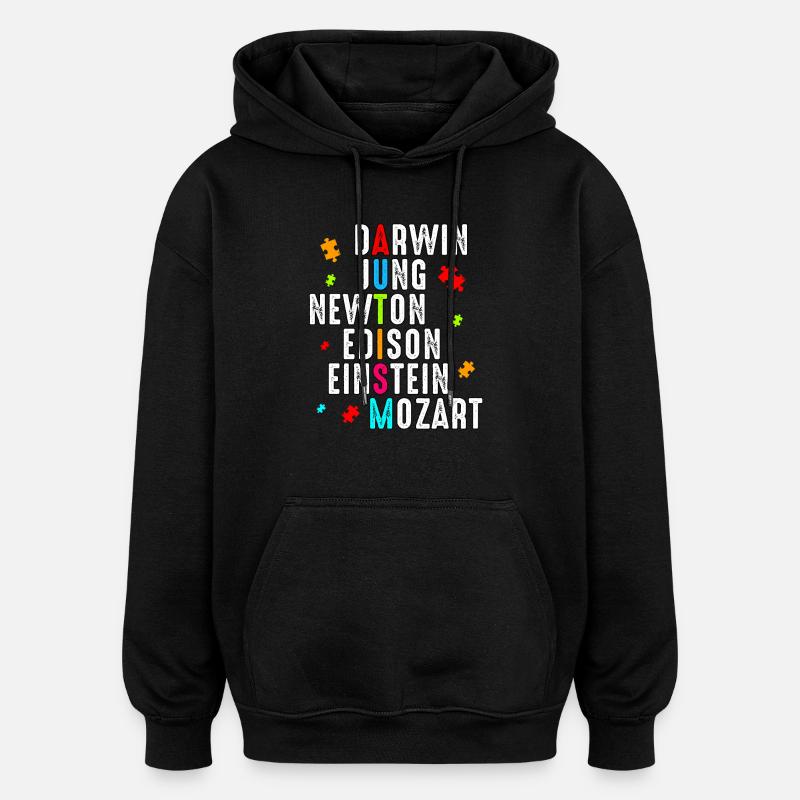 Autismus - Oversized Unisex Hoodie - Schwarz