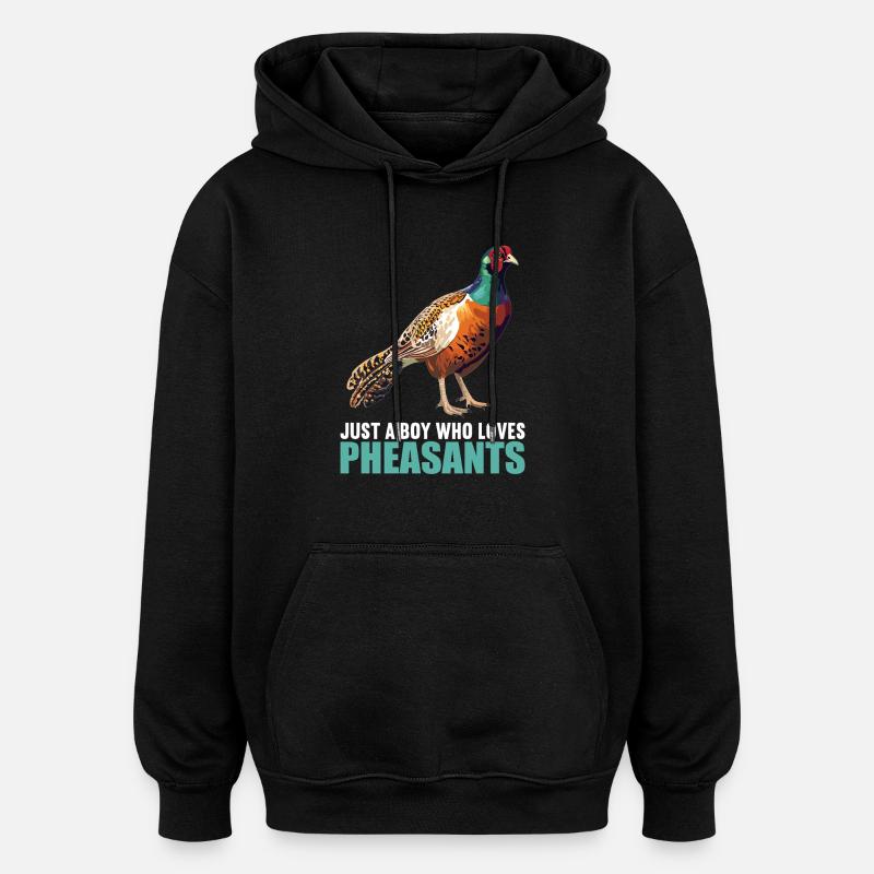 Pheasants Pheasant - Oversized Unisex Hoodie - black