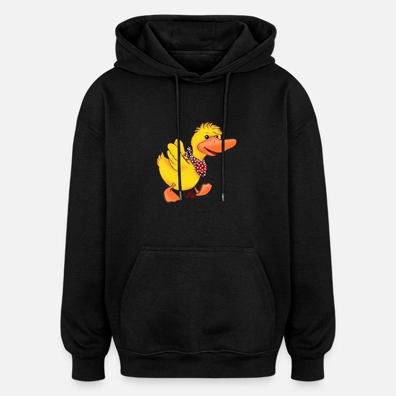 Lisa Schnattchen - Sweat à capuche oversize unisexe - noir